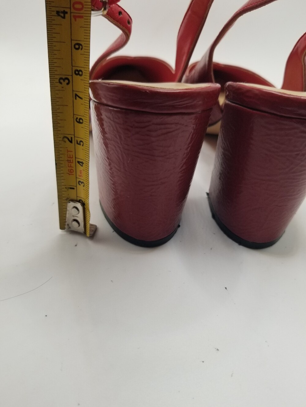 Marc Fisher Red Slingback Block Heels Size 7.5M - Picture 7 of 11